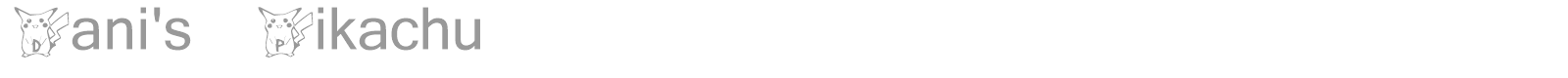 Dani's Pikachu font preview